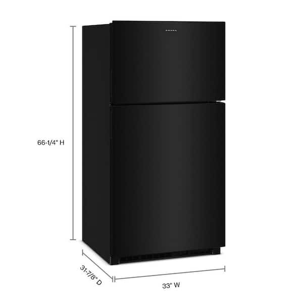 prime343disc＋ prime Black edition85mm Amana 32.5 in 21 cu. ft. Wide Top-Freezer Refrigerator Black With
