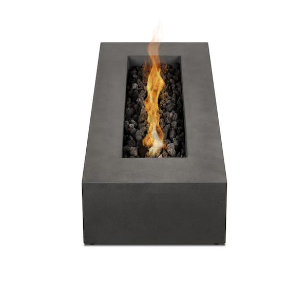 Home Square 2-Piece Set with Propane Fire Table with Conversion Kit & Fire Glass - 2446051-PKG