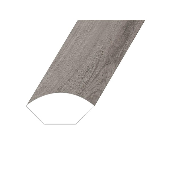 Montserrat Invicta Keystone Grey 0.6 in. Thick x 1 in. Wide x 94.5 in. Length Vinyl Quarter Round Molding