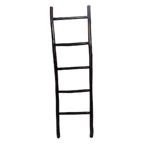 66 in. H Teak Log Ladder