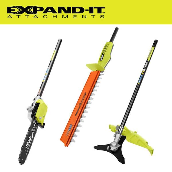 EXPAND-IT 10" Pole Saw, Brush Cutter and Hedge Trimmer Attachments