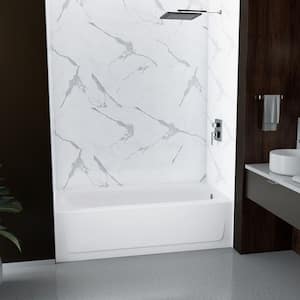Bootz Industries Maui Plus 60 in. x 32 in. Alcove Soaking Bathtub