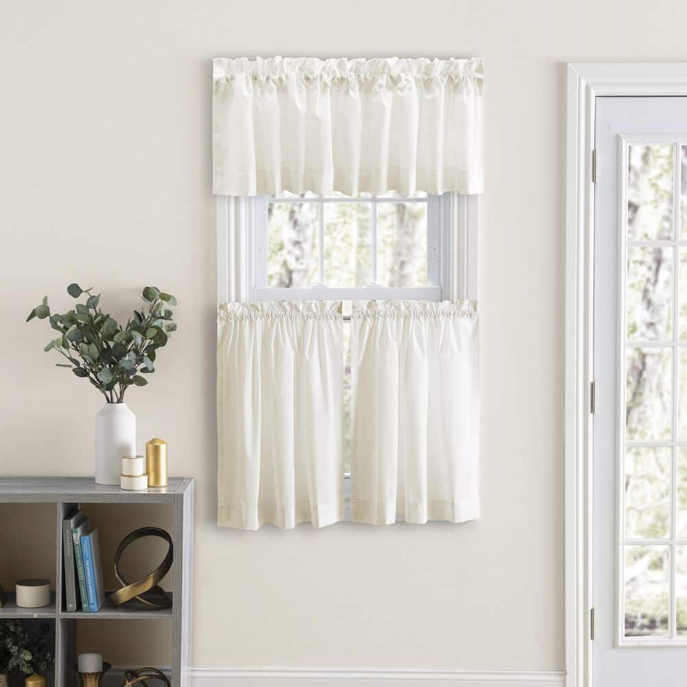 Natural Classic Tailored Rod Pocket Valance 86" x 15"