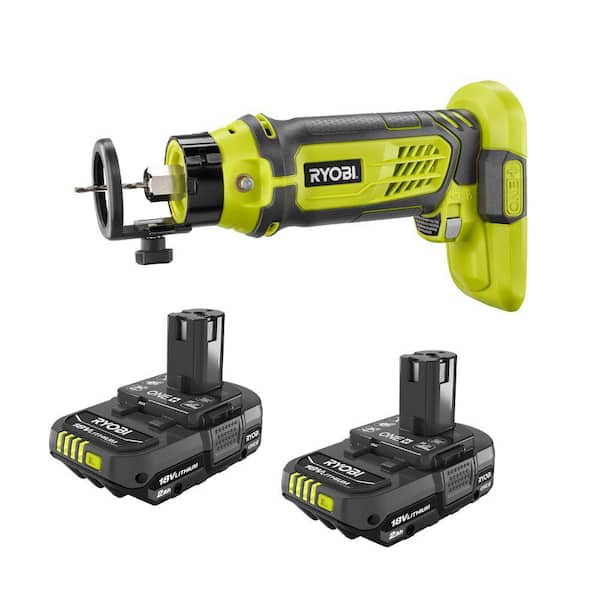 RYOBI ONE+ 18V SPEED SAW Rotary Cutter with Lithium Ion 2.0 Ah