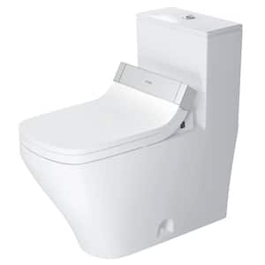 1-Piece 1.28 GPF Single Flush Elongated Toilet in White, Seat Not Included