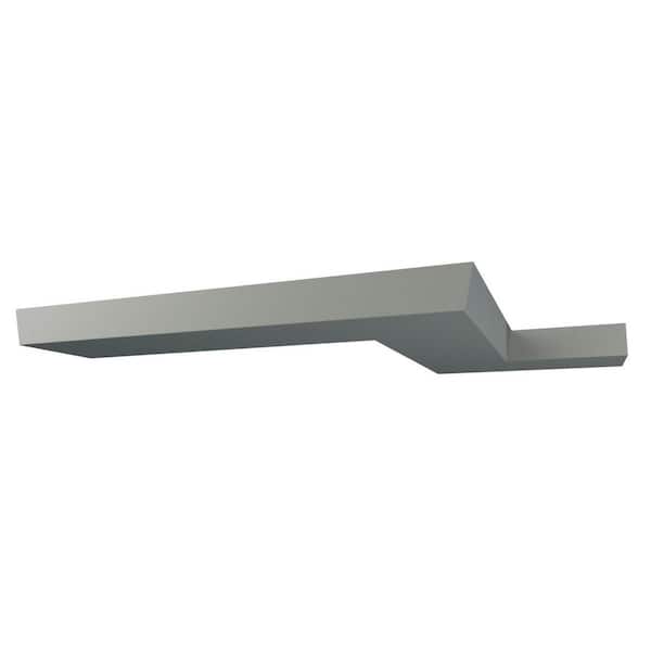 Ekena Millwork Josie 7.875 in. D x 3.125 in. W x 12 in. L Polyurethane Crown Moulding Sample