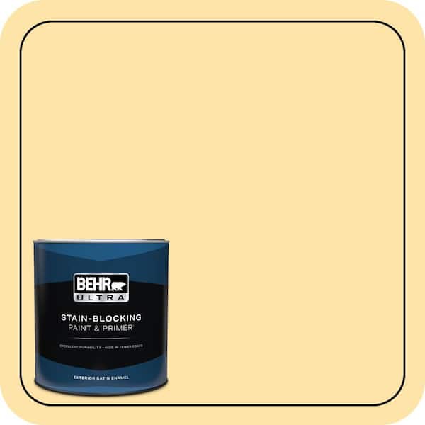 BEHR ULTRA 1 qt. #P270-3 Sunflower Seed Satin Enamel Exterior Paint & Primer