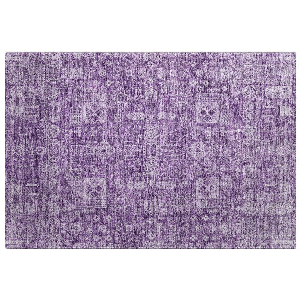 Dream Shag Premium Machine Washable Abstract ADS637 Purple 2 ft. x 3 ft. Accent Rug price history on PriceWatchPro