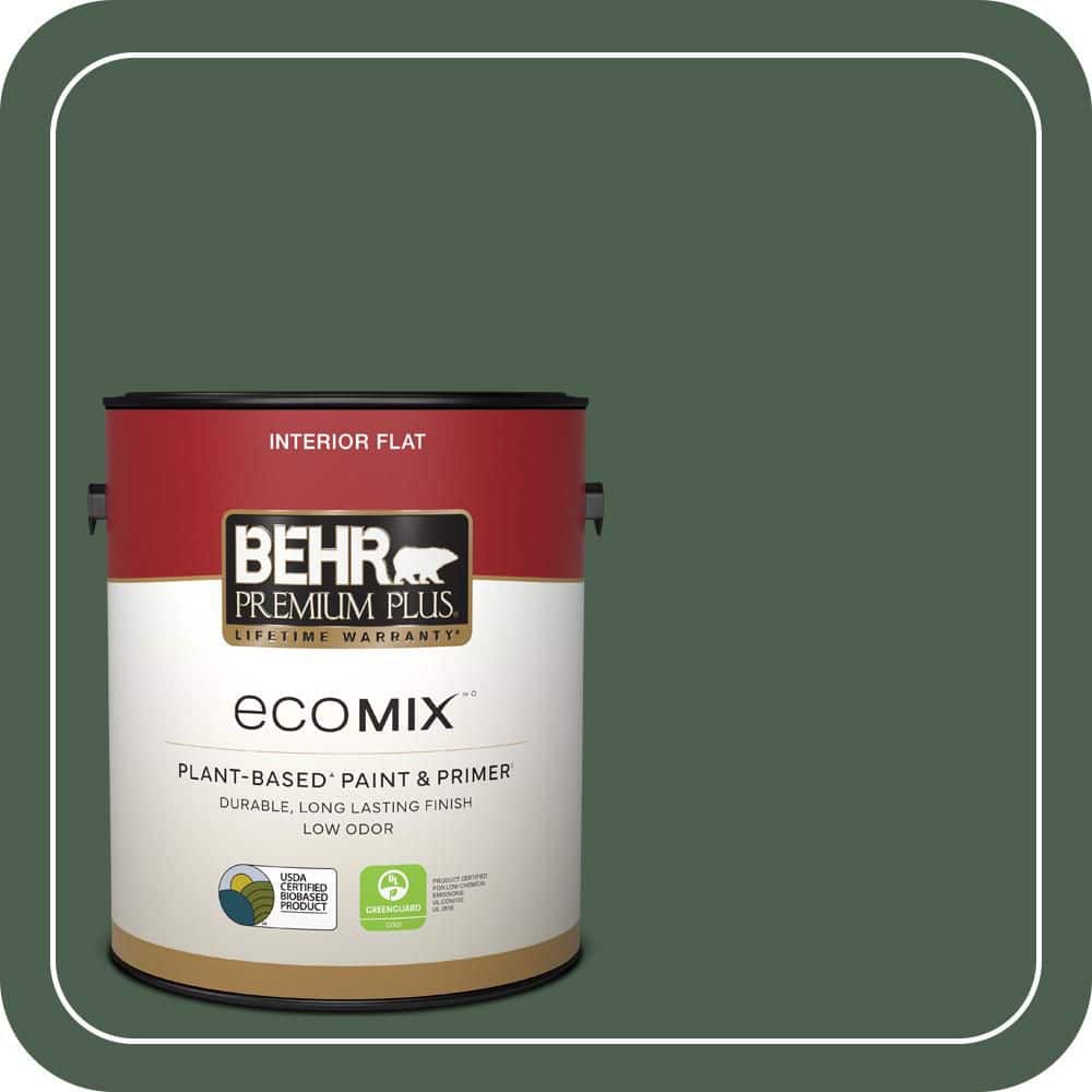 1 gal. #N400-7 Vine Leaf Flat EcoMix Plant-Based Interior Paint & Primer price history on PriceWatchPro