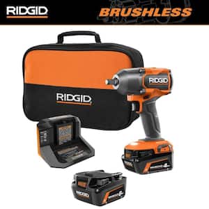 18V Brushless Cordless 1/2 in. Impact Wrench Kit with 6.0 Ah and 4.0 Ah MAX Output Batteries, and Charger