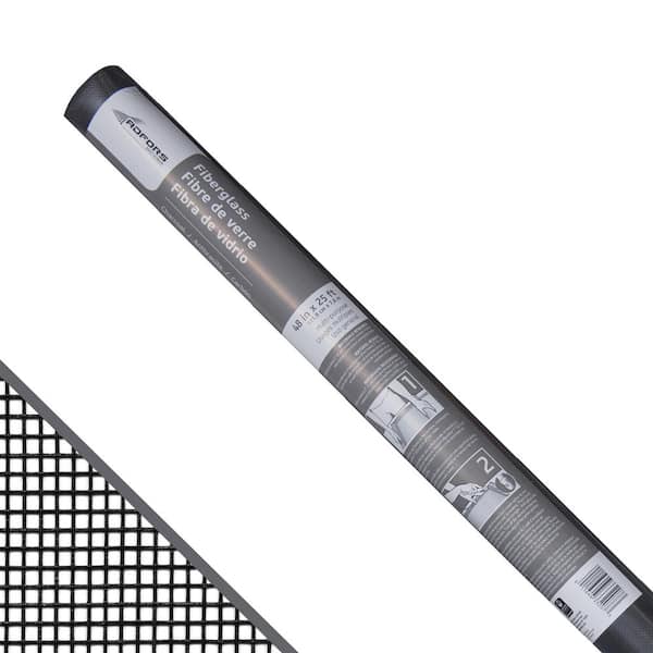 Saint-Gobain ADFORS 48 in. x 25 ft. Charcoal Fiberglass Screen Roll for Windows and Door