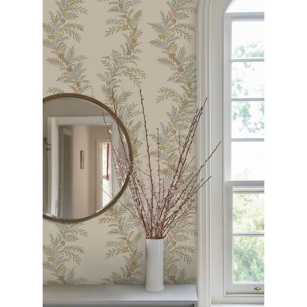 Posy Vanilla Peel and Stick Wallpaper
