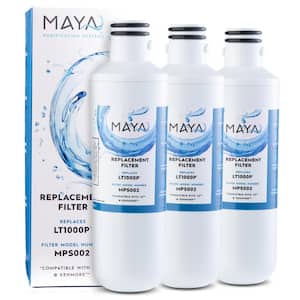 Replacement Refrigerator Water Filter for LG LT1000P, LT1000PC, MDJ64844601 46-9980, 469980, 9980 (3-Pack)