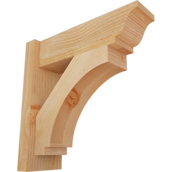 Ekena Millwork 6 in. x 18 in. x 18 in. Douglas Fir Imperial Traditional Rough Sawn Outlooker