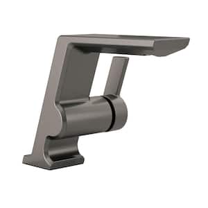 Pivotal Single Handle Single Hole Bathroom Faucet in Lumicoat Black Stainless