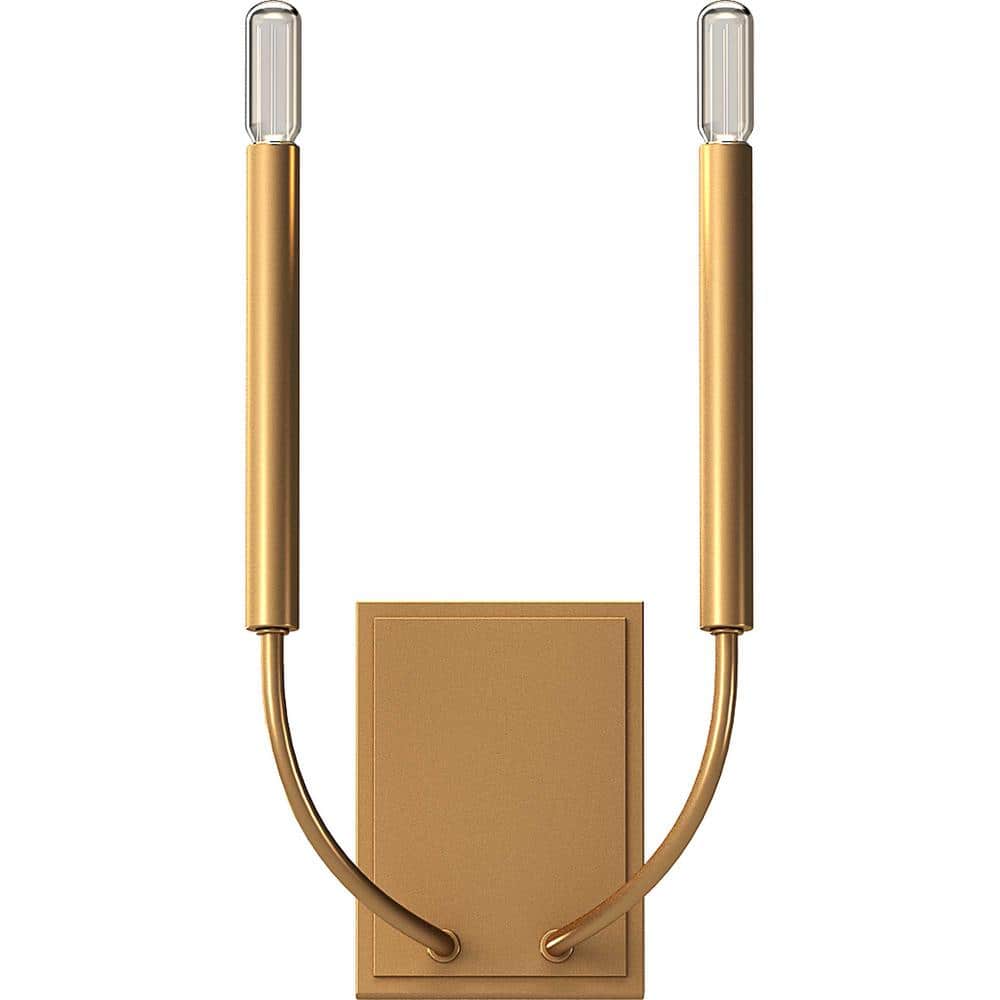 Bract Collection 2-Light Heirloom Gold Indoor Wall Sconce price history on PriceWatchPro
