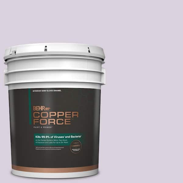 COPPER FORCE 5 gal. #S100-1 Spring Bouquet Semi-Gloss Enamel Virucidal and Antibacterial Interior Paint & Primer