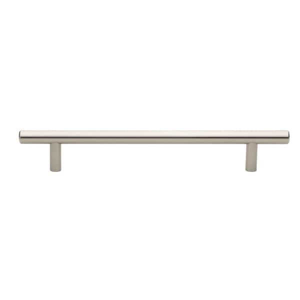6-1/4 in. Center-to-Center Stainless Steel Finish Solid Handle Bar Pulls (10-Pack)