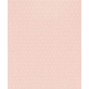 Aztek Motif Wallpaper Peach Paper Strippable Roll (Covers 57 sq. ft.)