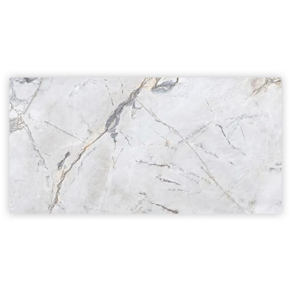 Apollo Tile Splendor Slate Black 24-in x 48-in Matte Porcelain Brick Cement Look Floor and Wall Tile (15.55-sq. ft/ Carton)