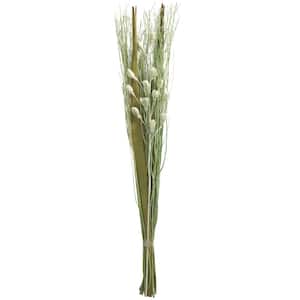 40 in. Tall Floral Bouquet Branch Natural Foliage with Grass Stems (1 Bundle)