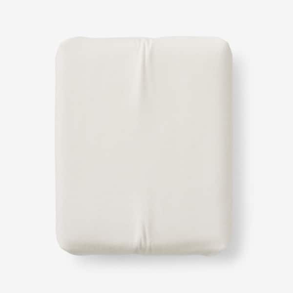 Company Cotton Solid Velvet Flannel Ivory Cotton Twin XL Fitted Sheet