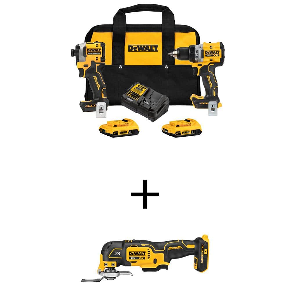 20-Volt MAX Drill/Driver & ATOMIC Impact Driver Combo Kit (2-Tool) with (2) 2.0 Ah Batteries, Charger and Bag -  DEWALT, DCK2051D2WS356B