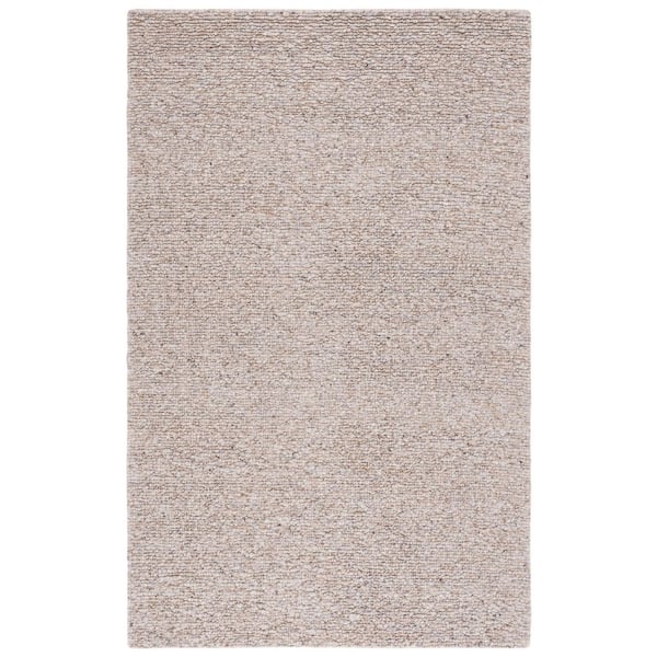 Natura 4 ft. x 6 ft. Beige Patchy Solid Area Rug