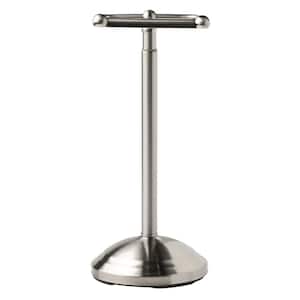 Greenwich Telescoping Free Standing Pivoting Toilet Paper Holder Bath Hardware Accessory in Brushed Nickel
