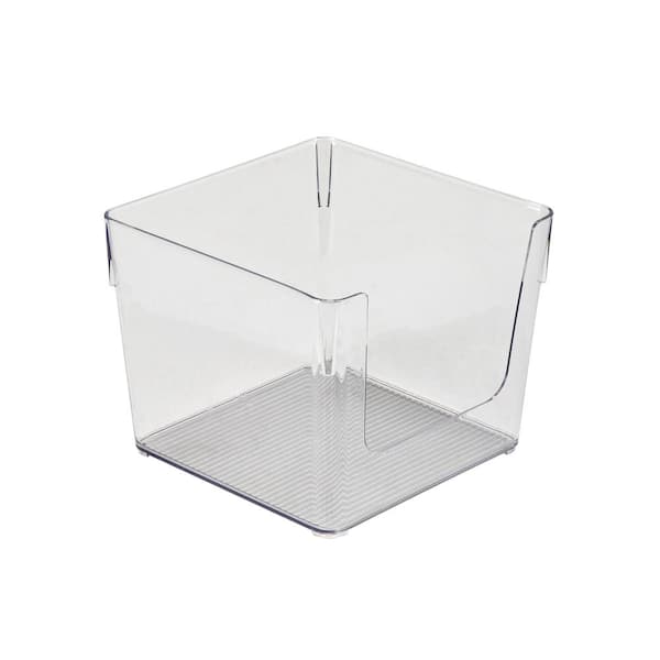 SIMPLIFY Square Open Front Organizer in Clear 24030 - The Home Depot