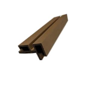 3.5 in. x 2 in. x 8.92 ft. Maple Outdoor European Siding PVC End Trim (4-Pieces)