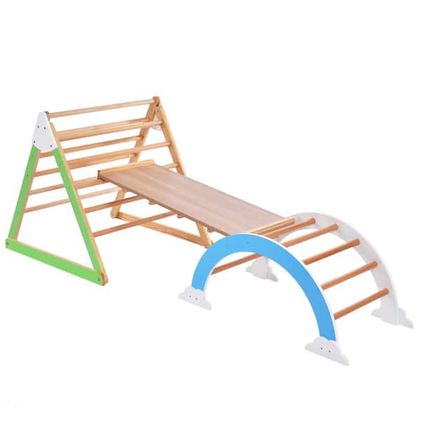 Wooden Indoor Climbing Triangle Playset