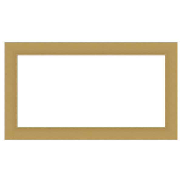 Amanti Art Grace Brushed Gold 28 in. x 16 in. Polystyrene Framed Dry Erase Magnetic Memo Board