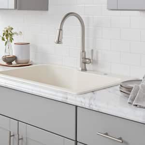 Sentio Single-Handle Pull-Down Sprayer Kitchen Faucet in Brushed Nickel
