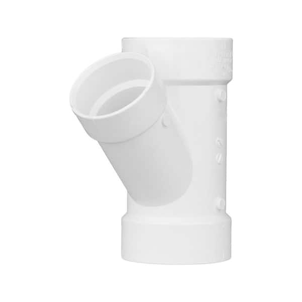 Charlotte Pipe 2 in. x 2 in. x 1-1/2 in. DWV PVC Wye Reducing Fitting