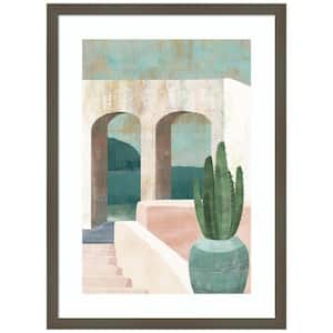 "Sunbaked Archway II" by Flora Kouta 1-Piece Wood Framed Giclee Architecture Art Print 25 in. x 19 in.