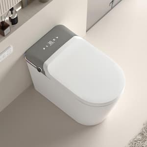 Moray Elongated Smart Bidet Toilet 1.28 GPF in White with Heated Bidet Seat, Dryer and Warm Water