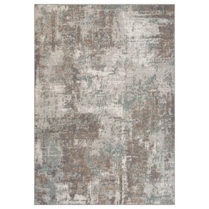Alpine Bella Light Brown 6 ft. 7 in. x 9 ft. Abstract Polypropylene Area Rug