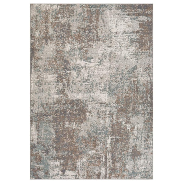 Amer Rugs Alpine 9 x 12 Light Brown Abstract Pattern Area Rug for High Traffic Living Room Dining Room Bedroom