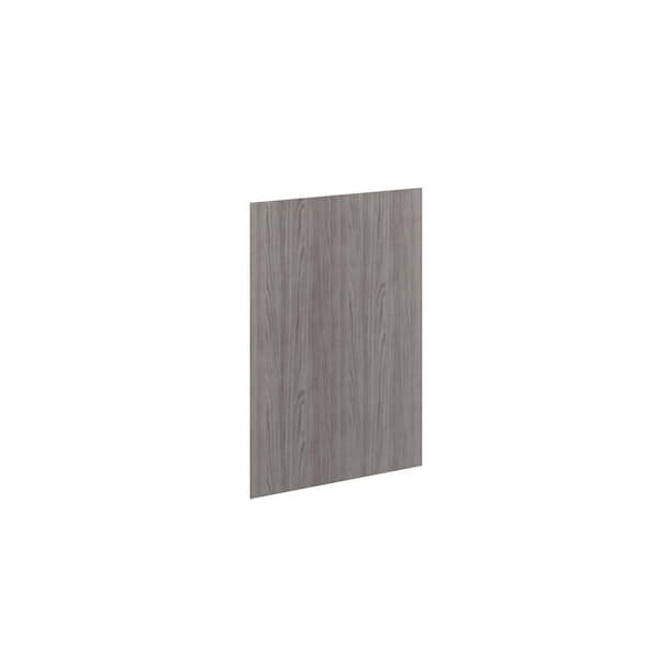 Saratoga Slab 37.75 in. W x 34.5 in. H x 0.75 in. D in Greywood End Panel in Assembled Base Cabinet