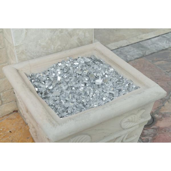 MSI 0.25 cu. ft. 0.5 in. 20 lbs. Quantum Saphire Blue Fire Glass Pebbles  LHDBLUE.5CU20 - The Home Depot