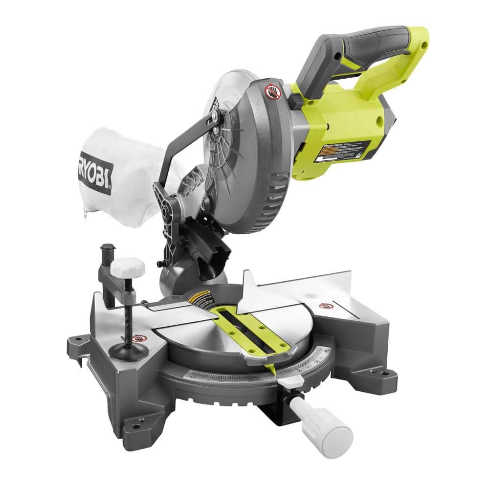 Uheldig kranium nationalisme RYOBI ONE+ 18V Cordless 7-1/4 in. Compound Miter Saw (Tool Only) P553 - The  Home Depot
