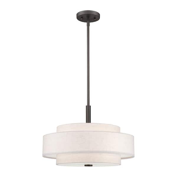 Meridian 4 Light English Bronze Pendant