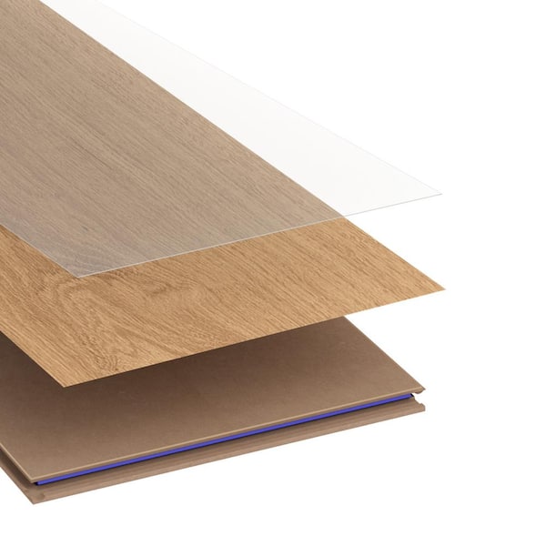 TrafficMaster - Rockwood Oak 7 mm T x 7.64 in. W Laminate Wood Flooring (24.17 sqft/case)