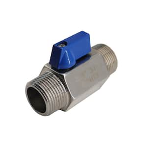 1 in. 316 Stainless Steel 1000 PSI M/M Uni-Body Thread Reduced Port Sanitary Mini Ball Valve Blow Out Proof Stem