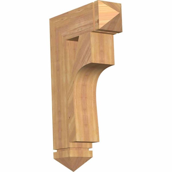 Ekena Millwork 5.5 in. x 32 in. x 20 in. Western Red Cedar Westlake Arts and Crafts Smooth Bracket