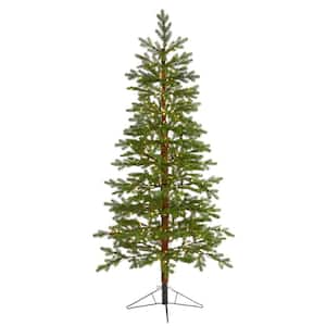 6.5 ft. Pre-lit Fairbanks Fir Artificial Christmas Tree with 250 Clear Warm Multi-Function LED Lights