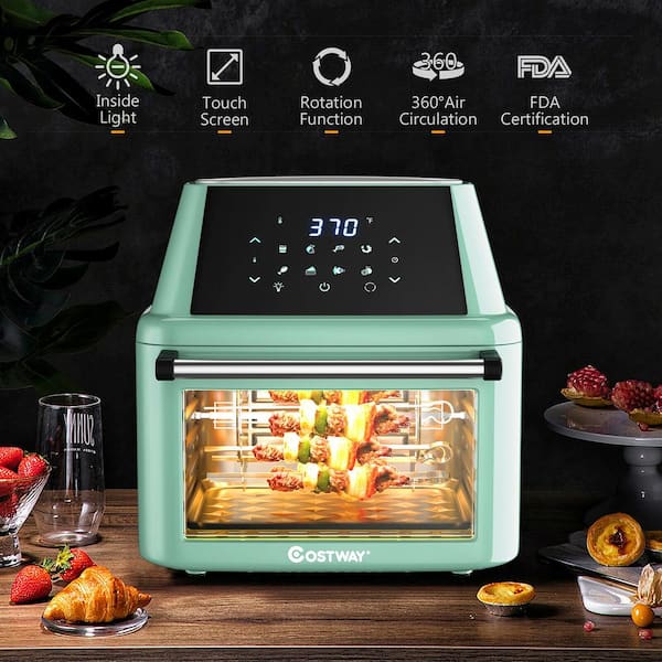 COSTWAY Air Fryer Toaster Oven, 7-in-1 Convection Countertop Oven with  Auto-Shut-Off, Timer, Accessories & Cookbook, 1800W, 21.5 QT Air Fryer  Toaster