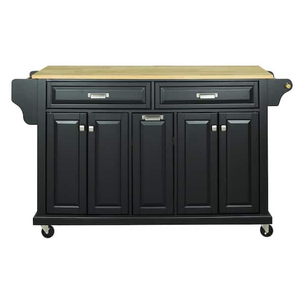 Linon White Wood Base with Granite Top Rolling Kitchen Cart (18-in x 33-in x 36-in)