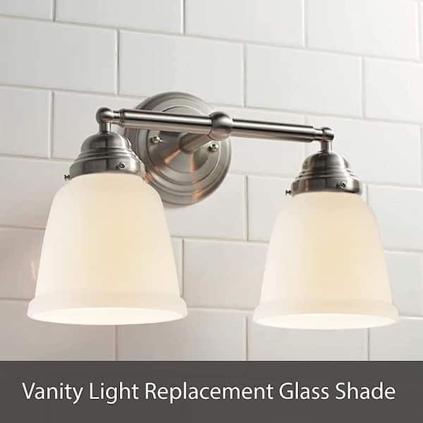Bathroom light shades replacement sales